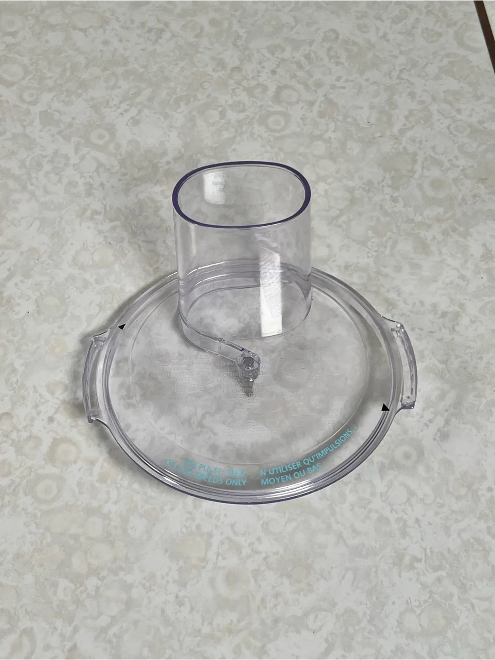 Oster 5 Cup Food Processor Bowl with Lid Chute Replacement Parts Only Clear OEM